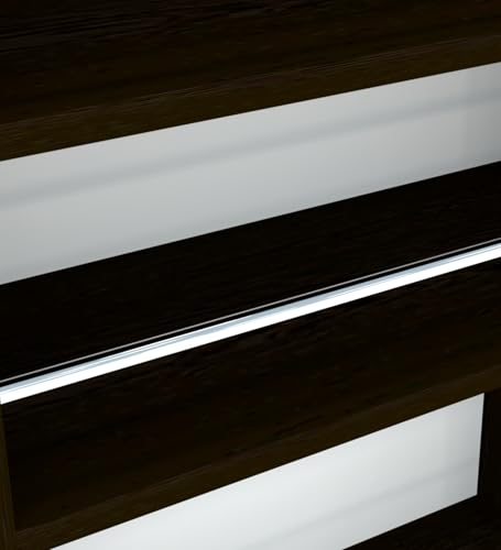 Image of SPECIALITY PANELS Kitchen Cabinet with 5 Open Shelves | Crockery Storage Cabinet | Space Organizer | Termites Resistance | Free Standing Wooden Cupboard for Kitchen Office Home | Dark Brown Wood