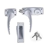 Tuvzylory Schalldichtes Türschloss-Hardware-Kit, Türschlösser für Schlafzimmer/Heimkino/Aufnahmestudio/Audio-Visueller Raum/Überwachungsraum/Konferenzraum/Zuhause (rechtes Schloss (mit Schlüssel),