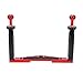 Dual Handle Tray Stabilizer for DSLR Camera, Aluminum Bracket Handle Rig Diving Underwater Camera Housing Case Tray Mount for Sony, for DSLR Camera Action Camera
