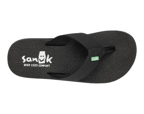Image of Sanuk Mens Beer Cozy Coaster | Flip Flops for Men | Mens Sandals | Beach Sandals | Supportive & Lightweight | Memory Foam Footbed