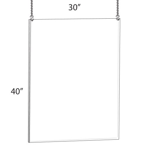 Azar 172740 30-Inch W by 40-Inch H Hanging Poster Frame