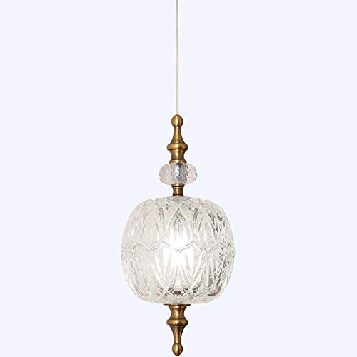 Up To 50% OFF TLOLGT Antique Delicate Decorative Pattern Glass Ceiling Pendant Lighting Adjustable Mini Pendant Light for Kitchen Island Dining Room Bedroom with Original Design