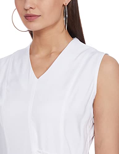Image of AND Women's Viscose Asymmetrical Knee-Length Casual Dress