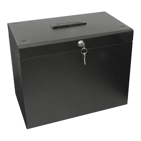 Cathedral Products A4 Steel File Box with Suspension Files Cover
