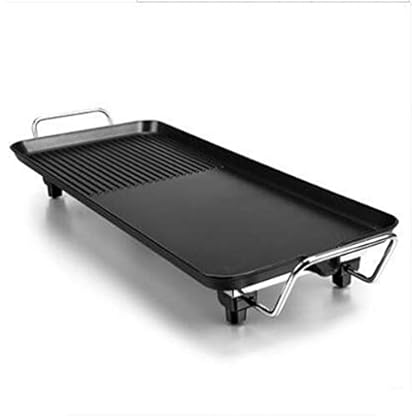 RONGJJ Tischgrill Elektrischer Tischgrill, Elektrischer Haushaltsgrill, Rauchfreie Antihaft-pfanne, Große Grillmaschine…
