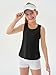 Haloumoning Girls Athletic Tank Tops Kids Racerback Sleeveless Workout Running Sports Shirts 5-14 Years Black