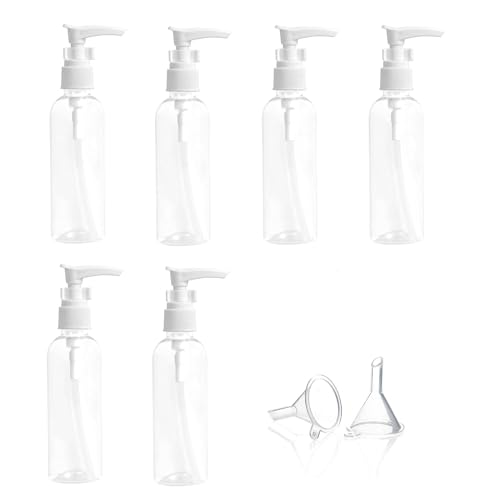 Kiuiom Travel Beauty Bottles with Pump – 6 Pack