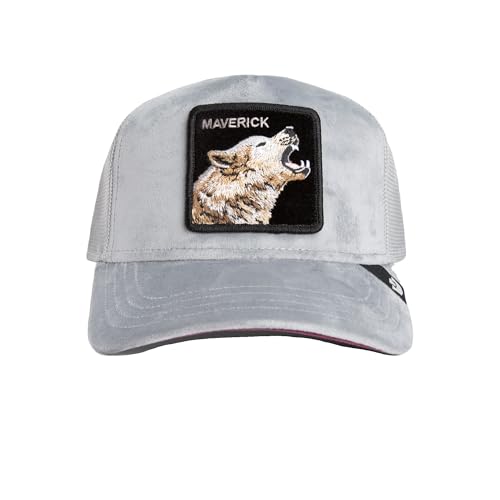 Casquette de baseball mesh snapback Goorin Bros en velour loup homme femme toutes saisons