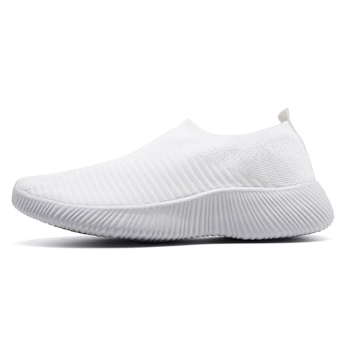 Image of DLWKIPV Womens Slip on Walking Tennis Shoes for Women Work Running Athletic Gym Sports Sneakers Lightweight Casual Shoe