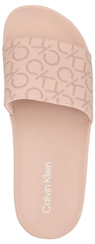 Calvin Klein Women's Athens Slide Sandal, Pink Multi 680, 9 - image 2
