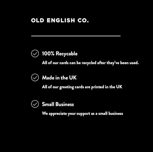 Old English Co. Stilvolle Karte für Sie oder Ihn – Schwarze Haustür Olivenbaum Einweihungskarte für Paare – Congratulations On New House Karte für Männer und Frauen | Innen blanko mit Umschlag