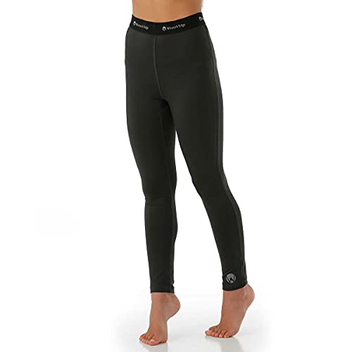 Winter's Edge Youth Warmest Winter Baselayer Pant (Black/Large)