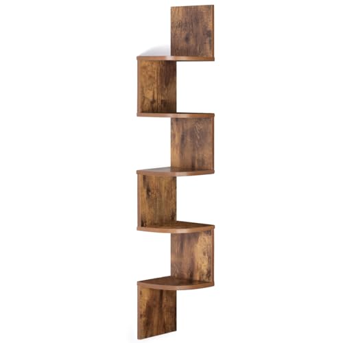 IDMARKET Etagère Murale ISA façon Bois Vieilli - vue 4