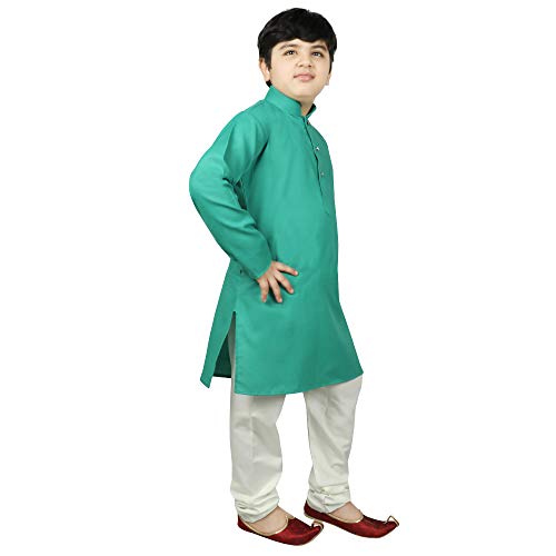 Image of SG YUVRAJ Raw Silk Kurta Set for Boys