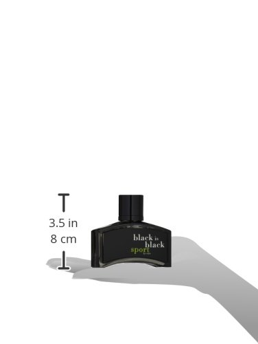 Nu Parfums Black Is Black Sport Eau De Toilette Spray For Men, 3.4 Ounce #TOP3