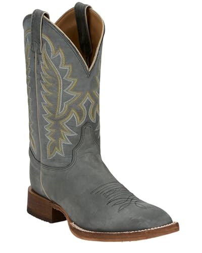 Justin Men's Rancho Western Boot Broad Square Toe - Br391