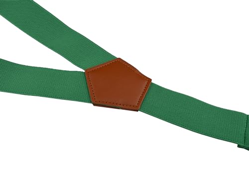 Image of Suspenders for Men Y Back Adjustable Elastic with Strong Clips 47 Inches