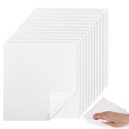 Ancable Lint Free Cleaning Cloths 12Pcs, Reusable Cloths for Oiling Wood and Cleaning