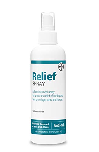 Relief Spray, temporary relief of itching and flaking, for dogs, cats and horses, 8 oz