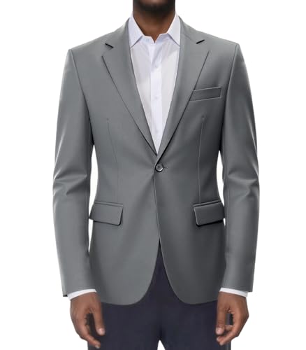 Beninos Mens Sport Coat Casual Blazer One Button Business Suit Jacket