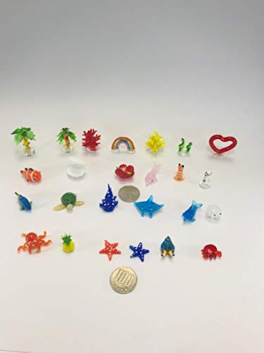 Amazon.co.jp: 南国の海シリーズ ミニチュアガラス細工 25点セット