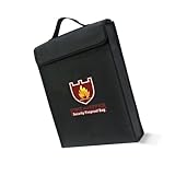 Ce sac à documents portable en fibre de verre résistant aux hautes températures et résistant aux flammes offre une protection exceptionnelle contre les explosions et les dommages causés par l'eau, protégeant vos objets de valeur en cas d'urgence avec sa construction robuste