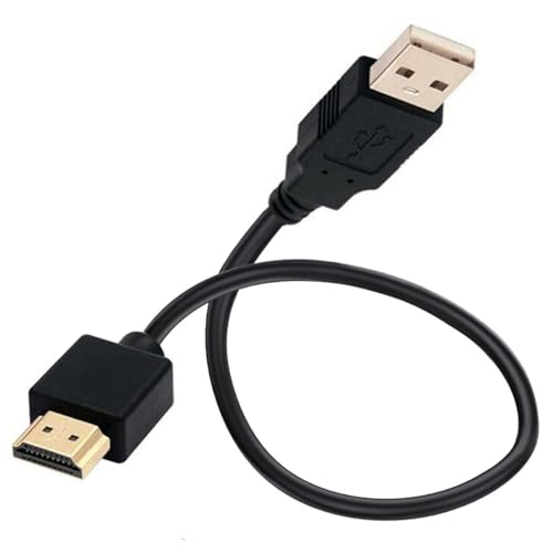 HUHANGGod Cable de carga USB a HDMI, USB 2.0 tipo A macho a HDMI, convertidor de cable adaptador (solo para carga) (50 cm)