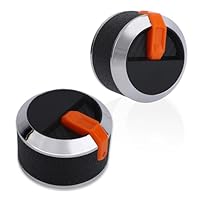 BOXOB 2 Stück Ersatzknöpfe für Gasgrillplatten, Orangefarbene Grill Bedienknöpfe Ersatzteile Kompatibel mit Blackstone 43 55 71 91 cm Bratpfannen Zubehör