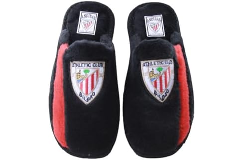 Lares Zapatillas Casa Athletic de Bilbao para Hombre y niño Color: Negro Talla: 47 - Equipo futbol...