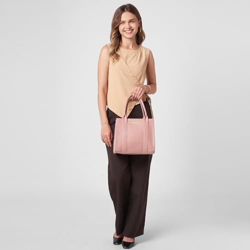 Image of Caprese Primea Medium Tote Bag for Women with Adjustable & Detachable Straps | Stylish, Durable, Multi-Compartment Design for Work, Travel, Shopping | Large Capacity, Ideal for Tab