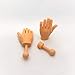 Daily Portable Tiny Finger Hands 2 Pack - Little Puppets, Mini Rubber Flat Hand, Miniature Small Puppet Prank From Tiktok - 1 Left and Right Finger