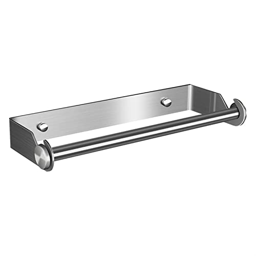 YELEMEABHB 1 PCS Montado en la Pared Soporte de Rodillo de Rodillo de Cocina de Acero Inoxidable for el lavamanos de la Pared for el Lavabo del baño del Armario de la Cocina Barra de Trapo