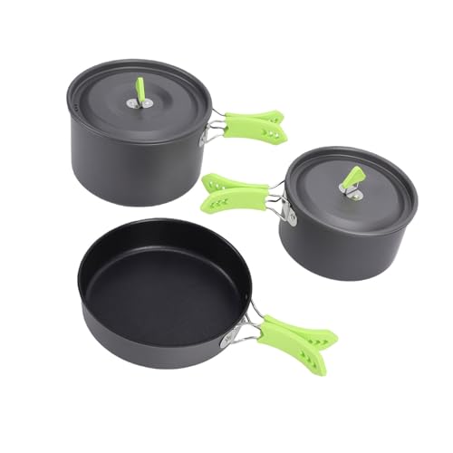 Casserole 3 L de camping Karlak et poêle antiadhésive pour vos repas en pleine nature