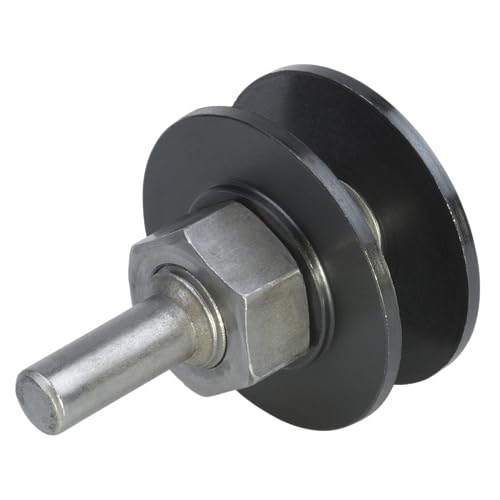 wolfcraft Vástago para discos con agujero de 22,2 y 13 mm I 2139000 I Para una óptima concentricidad de discos de lijar y pulir sin vástago