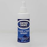 Ortho Pawz Flea & Tick Spray 8oz – All-Natural Citrus Oil Formula – Safe for Dogs, Cats, Puppies & Kittens – Protects Against Fleas, Ticks, Mosquitoes & Mites