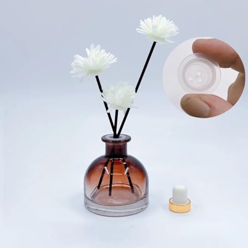 Set de 4 frascos difusores de vidrio recargables 100ml miniatura 4