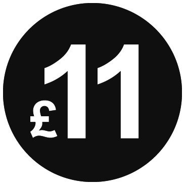 £ Black Price Stickers - 20mm, £11, 80 — image 1