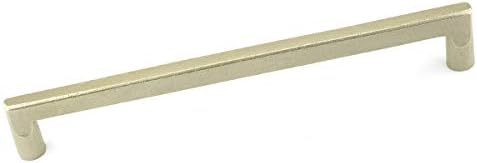 Emtek Sandcast Bronze Rail Appliance Pull Available as Single, Concealed Surface (CS), or Back to Back (BTB) in 2 Sizes and 3 Finishes - 86350TWB - (Center to Center 18") - Tumbled White Bronze (TWB)