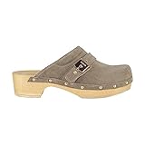 Scholl Pescura Clog 50, Sandalia Mujer, Beige, 37 EU