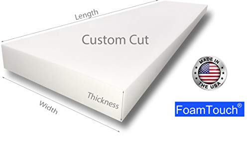 FoamTouch Upholstery Foam Cushion High Density 6'' Height x 30'' Width x 50'' Length