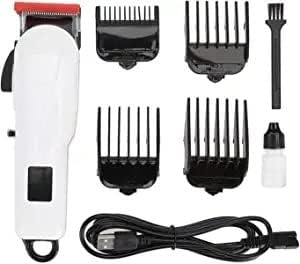 Cortadora de pelo eléctrica inalámbrica de 2 velocidades profesional recargable para hombres y niños, kit de corte de peluquería de bajo ruido,