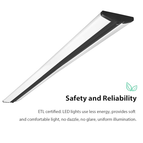 Image of FAITHSAIL 8FT LED Shop Light, 110W LED Wraparound Ultra Slim Strip Lights, 12600 Lumens, 5000k Garage Lighting, 8 Foot LED Strip Light for Office, Workshop, Fluorescent Version Replacement, 2 Pack