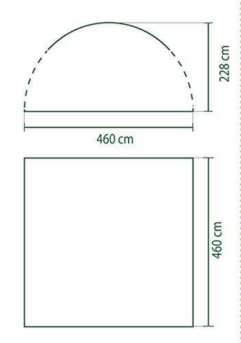 Coleman Deluxe All Weather Waterproof Gazebo Event Shelter - Dark Green, 4.5 x 4.5 m/X-Large - Image 3