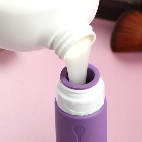 Image of Gemice Travel Bottles for Toiletries, Tsa Approved, Travel Size Containers, BPA Free Leak Proof Tubs Refillable Liquid Accessories for Cometic Shampoo and Lotion Soap