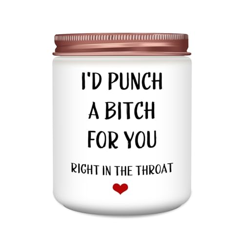 Homsolver Birthday Gifts for Women Sister Friend Funny Perfect Anniversary Christmas Birthday Valentines Day Gifts Ideas-Id Punch A B for You Candles