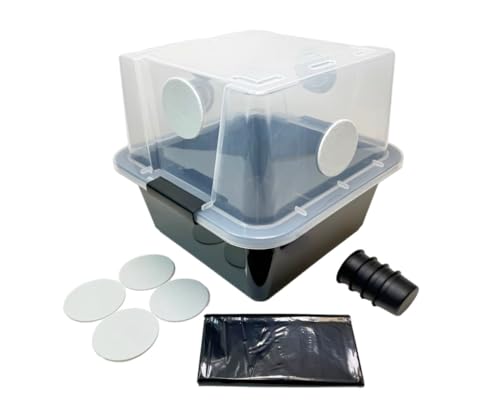 Myco Labs Growers Select 28Q Cube Mushroom Monotub Fruiting Chamber with Filter Disks and Liner