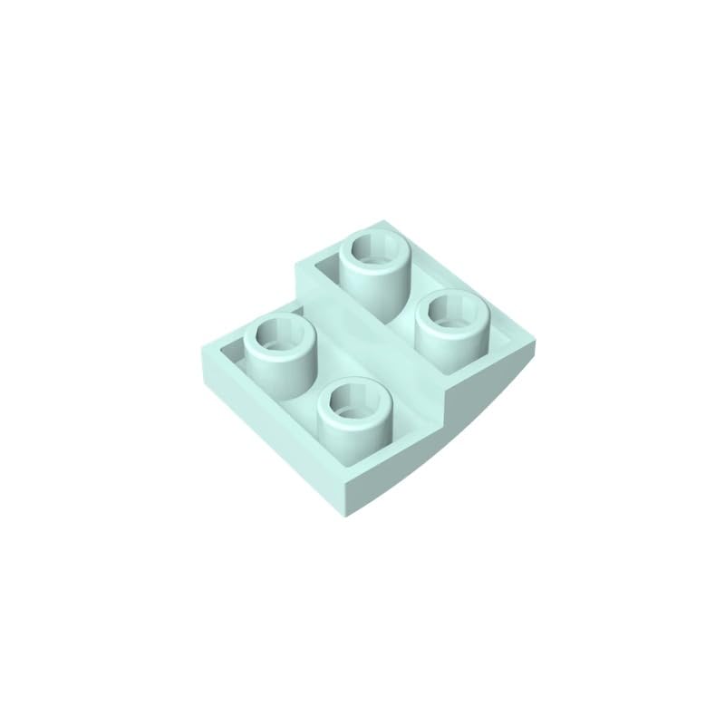 XYEIUGO 32803 Arched Brick Slope Curved 2x2 Inverted, Light Aqua, 50 PCS — image 1