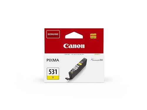 Canon Cartuccia dinchiostro CLI-531 Y Originale Singolo Giallo 6121C001 Cartuccia