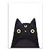 Produktbild BGGGTD Rahmenlose Moderne Drucke Minimalistische Leinwandbilder Nordische Wandbilder Ornamentdrucke Black Cat Pattern Wall Decor