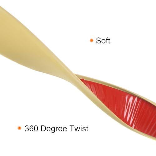 QUARKZMAN U-Form Kantenband 9/25 x 16.4ft (9mm x 5000mm) Selbstklebendes TPE Flexibles Furnierkantenband Kantenschutz für Möbel, Schränke, Tische, Reparatur, Beige